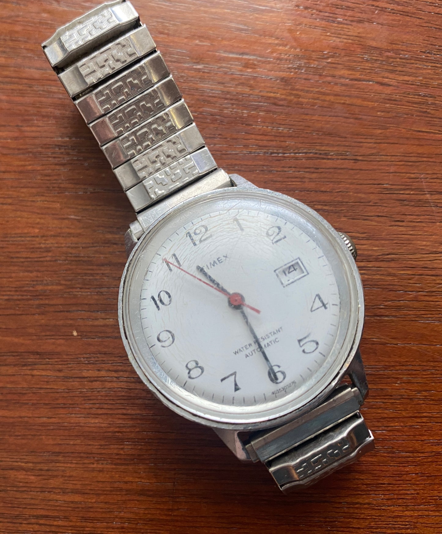 Vintage Mens Timex Self Winding Automatic Calendar Day Wristwatch