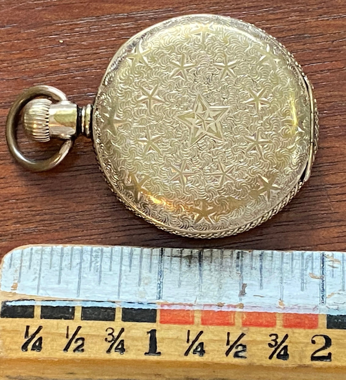 1897 Elgin Pocket Watch Hunter Case 0s 7j Keystone Case Rolled Gold