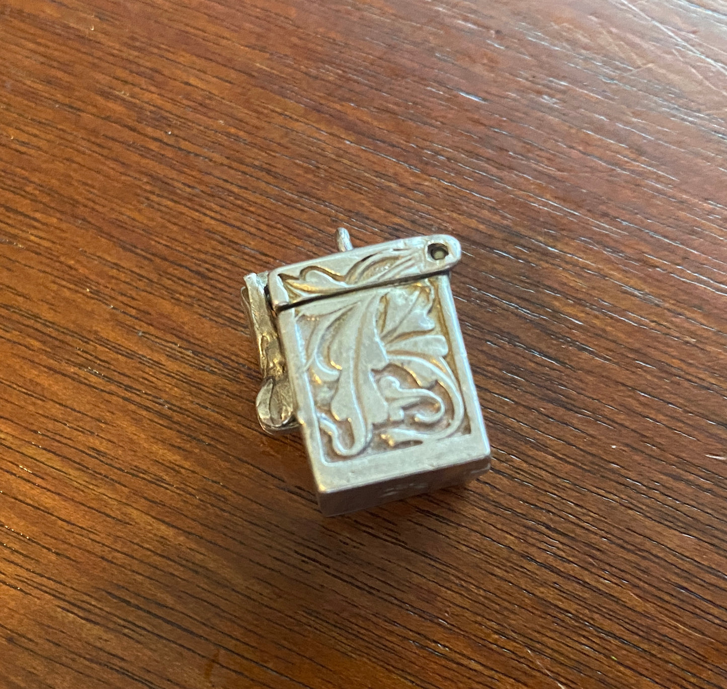 Sterling Silver 925 Wish Box Necklace Pendant