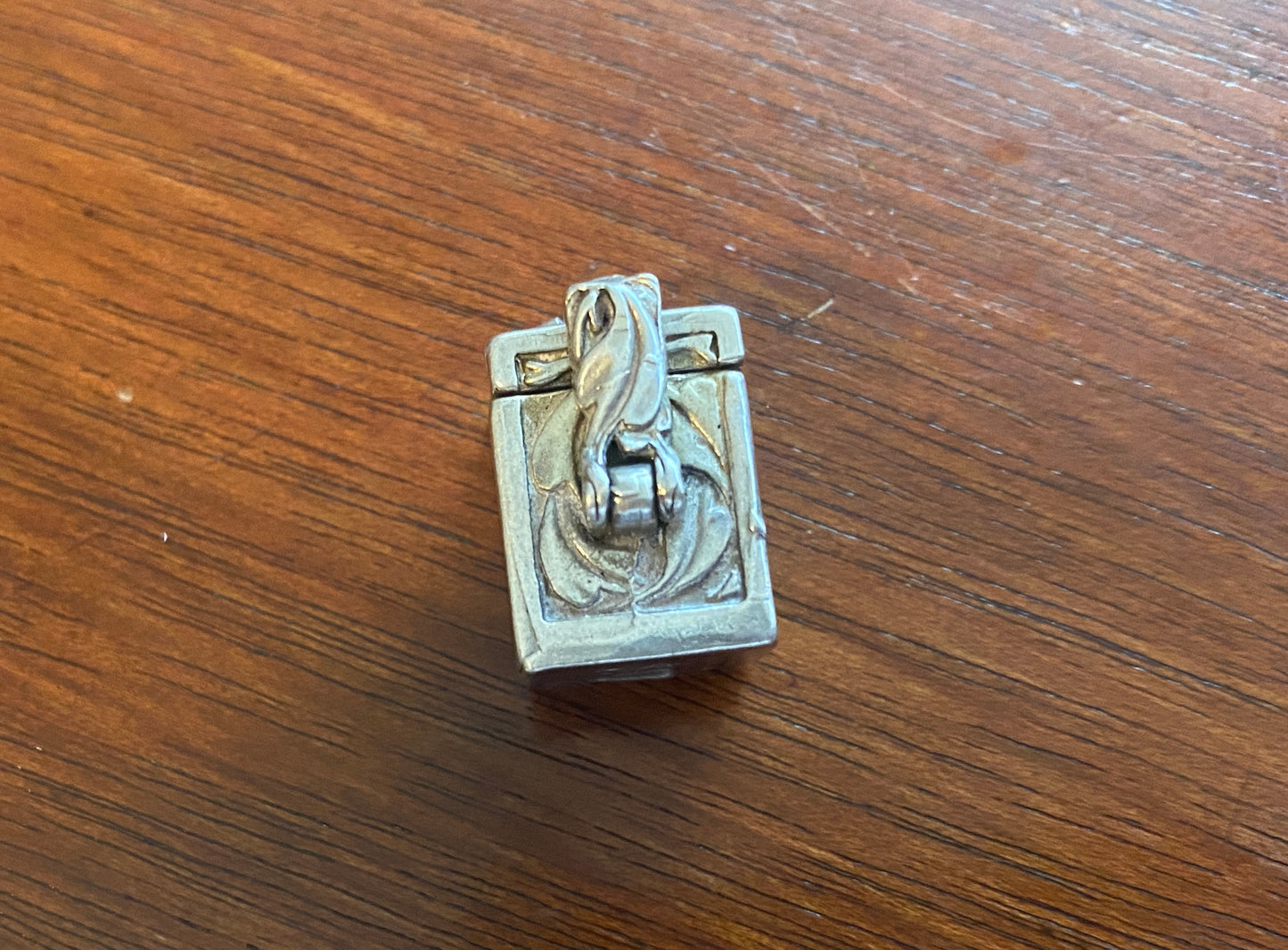 Sterling Silver 925 Wish Box Necklace Pendant