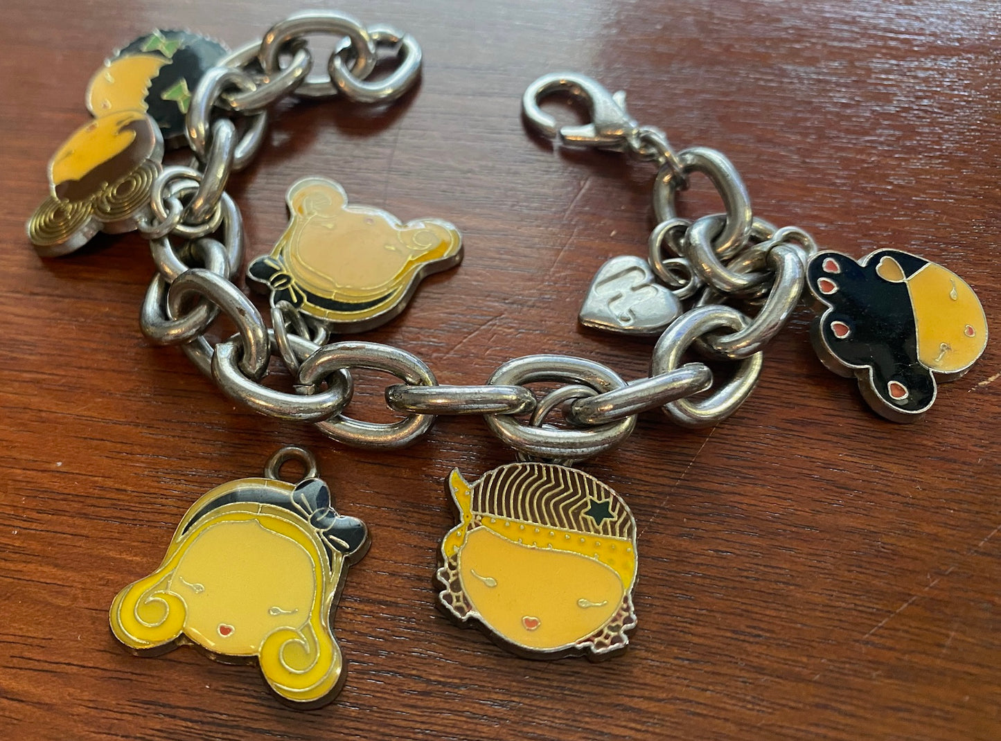 Harajuku Lovers Gwen Stefani Enamel Face Charm Bracelet