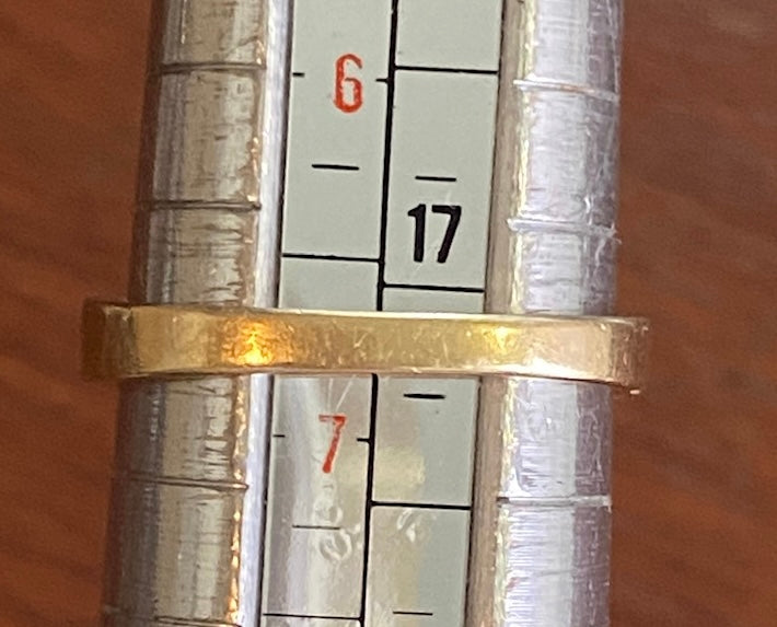 14k Yellow Gold Diamond Prong Set Band Ring Sz 6.75 Signed CI