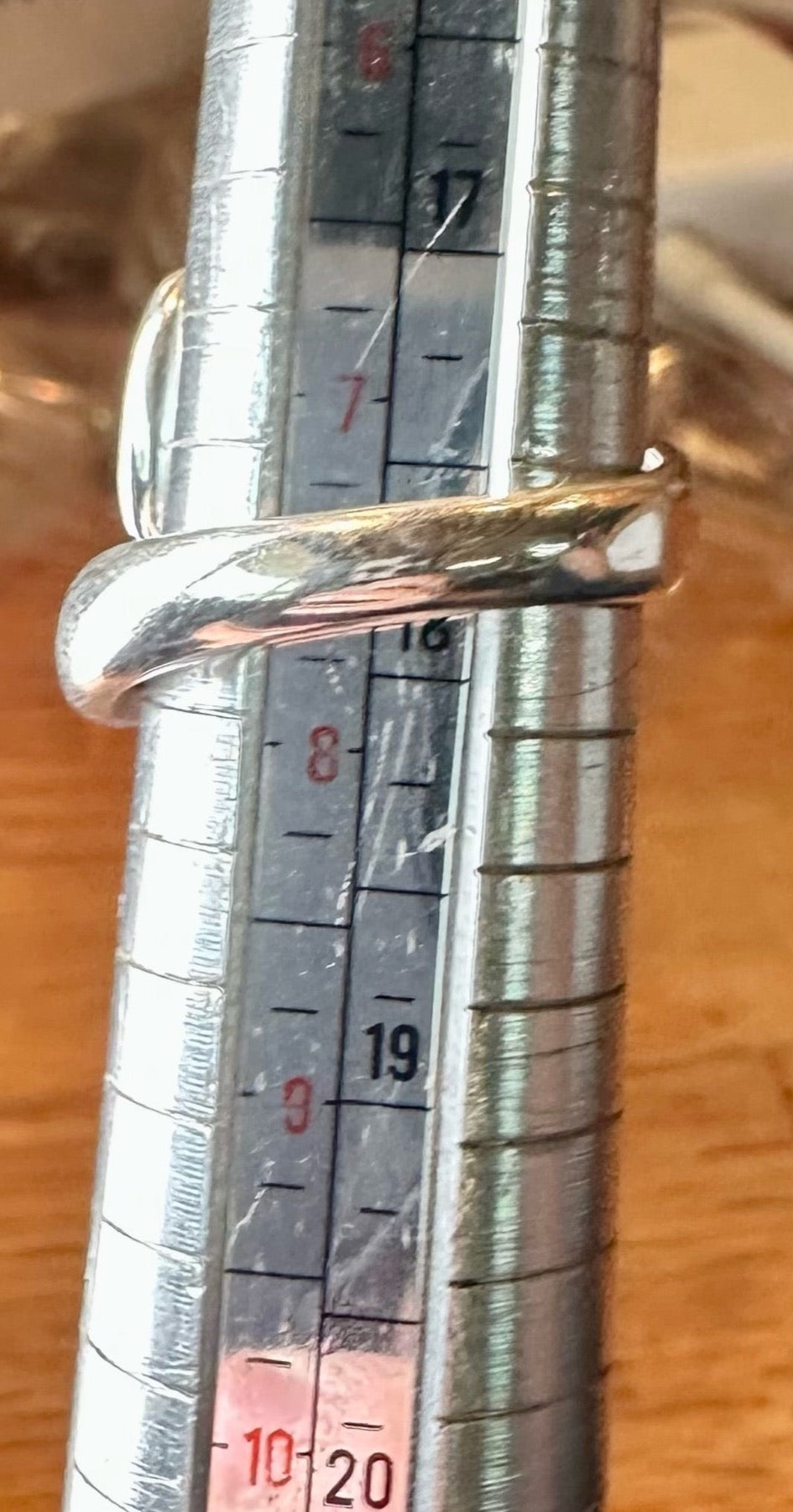 Sterling Silver 925 Modernist Wrap Ring Sz 7.5