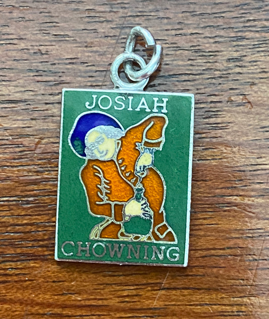 Josiah Chowning Williamsburg VA Sterling Silver Enamel Charm