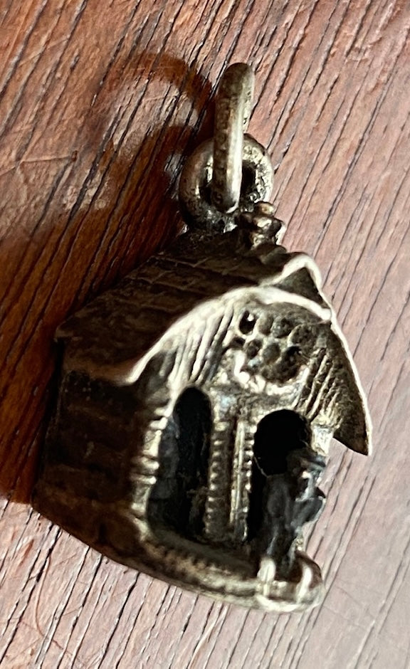 Vintage Sterling Silver Cuckoo Clock Style Charm Cellin