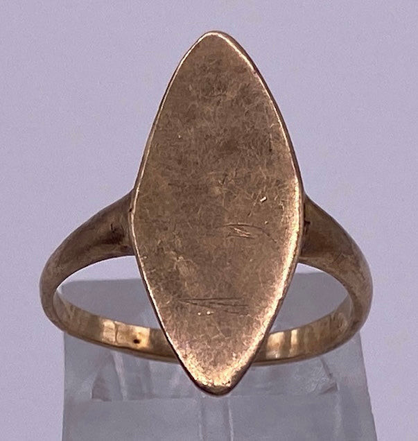 Vintage 14k Yellow Gold Signet Ring Sz 5.5