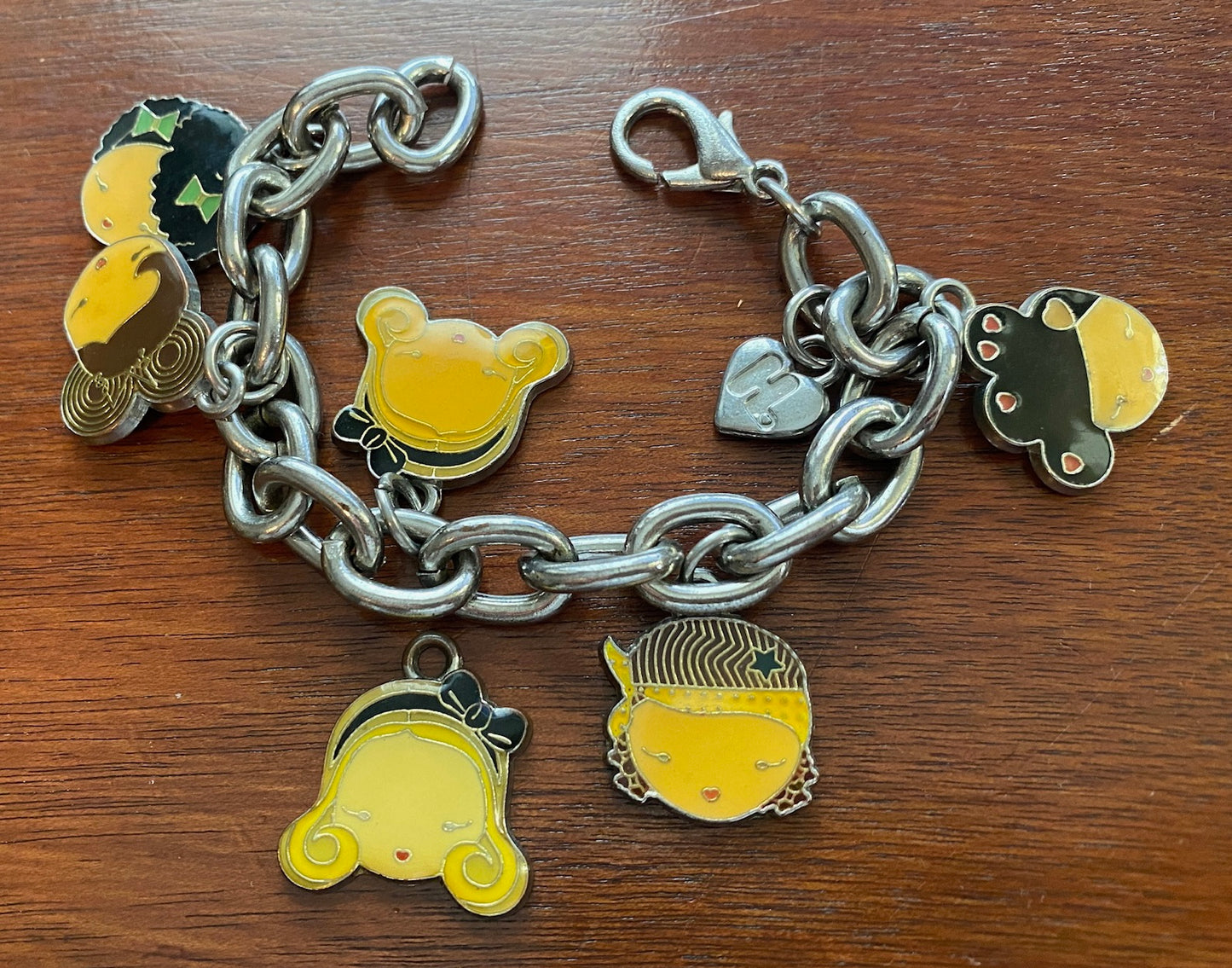 Harajuku Lovers Gwen Stefani Enamel Face Charm Bracelet