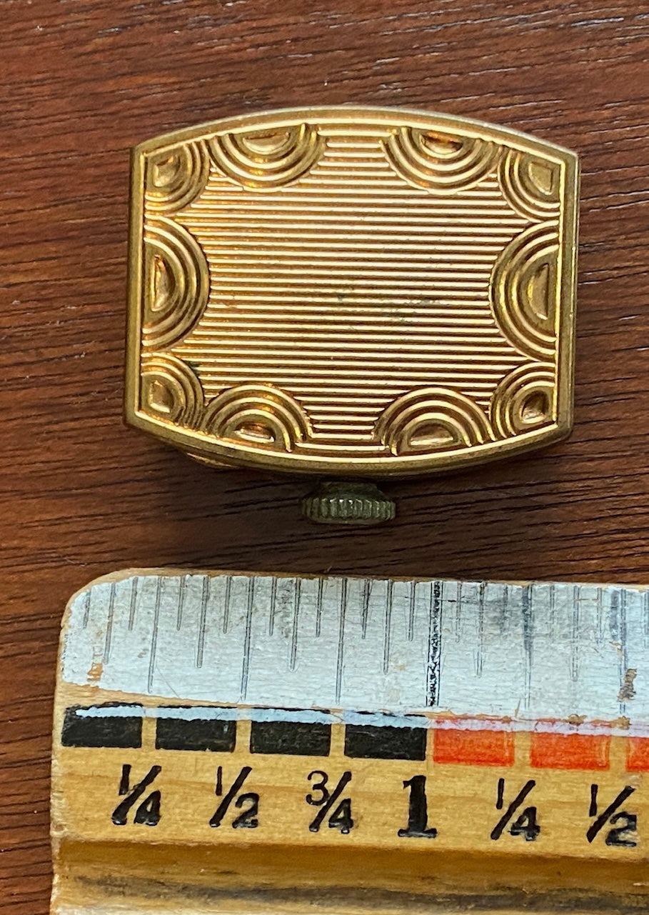 Vintage Weldwood Gold Tone Watch Face AS IS for Parts