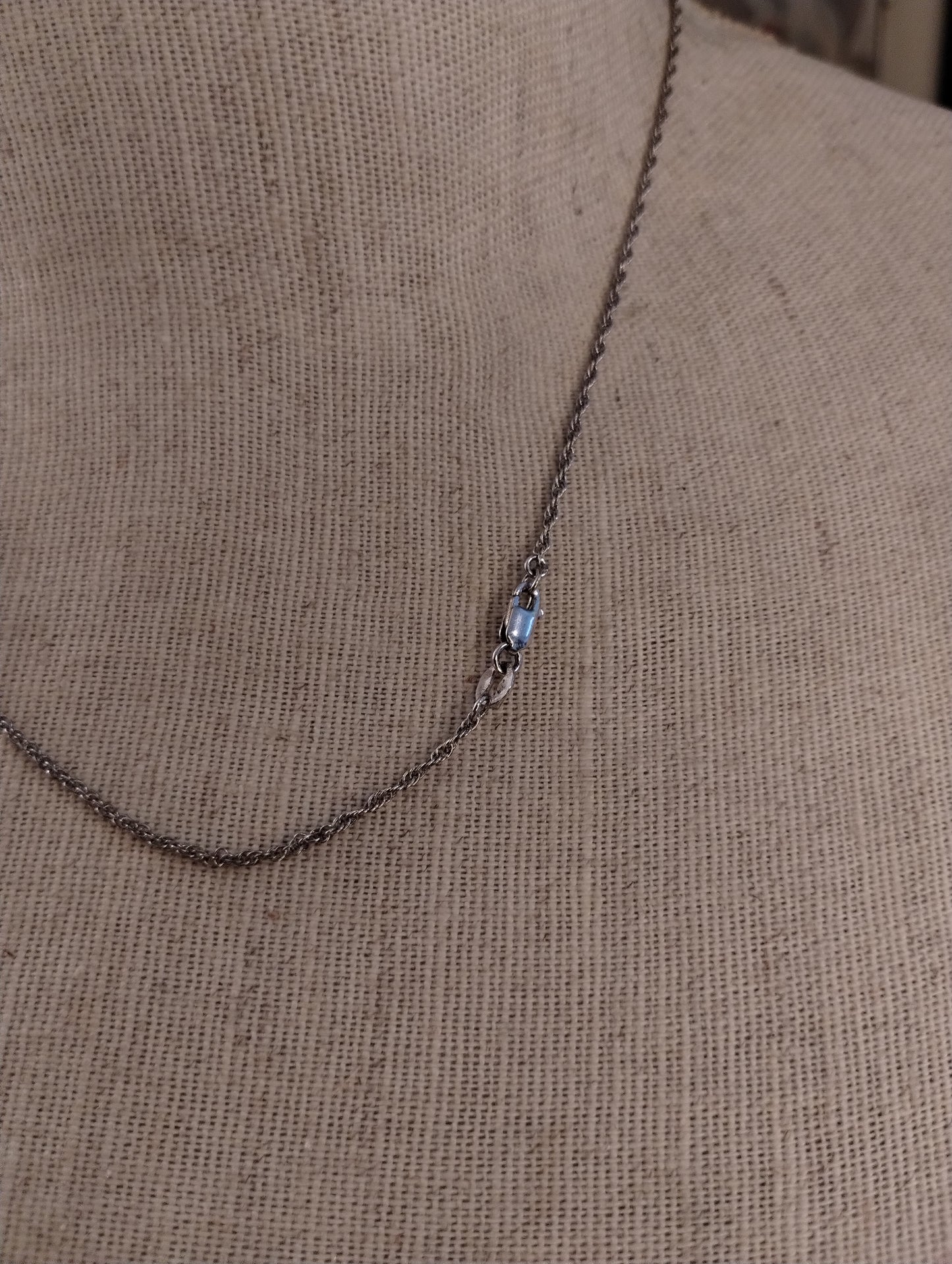 Sterling Silver 925 Chain Link Necklace 18" Long