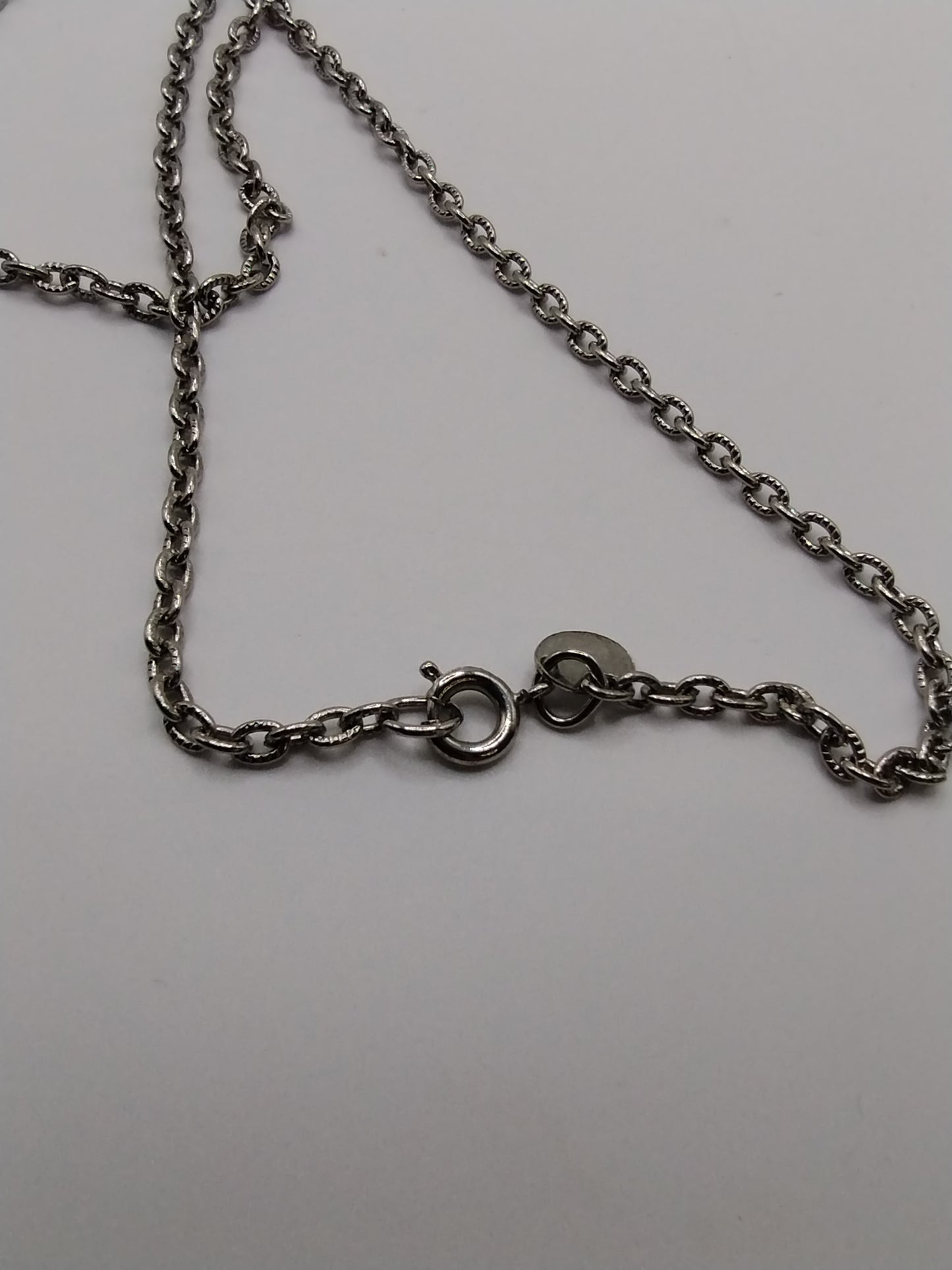 Vintage Signed Park Lane Silver Tone Opera Length Chain Necklace