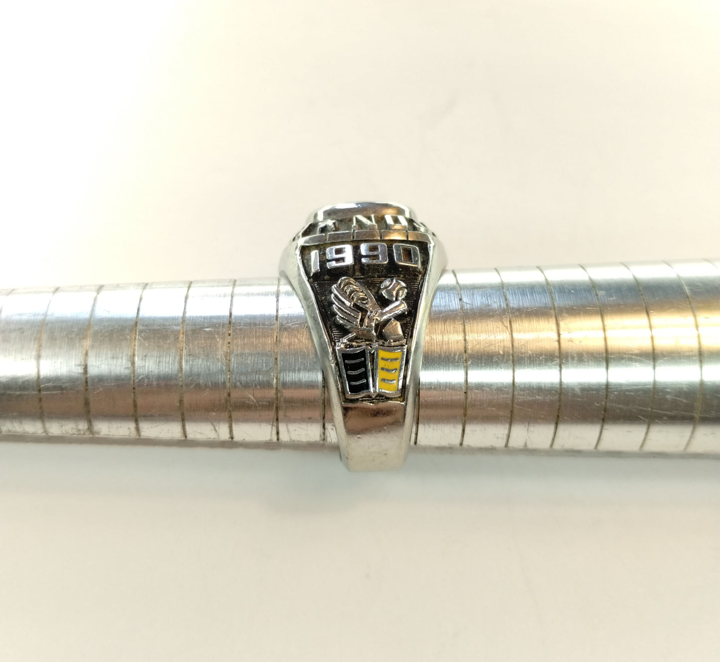 90s Arlington High Knights High School Class Black Ring Sz 10.25