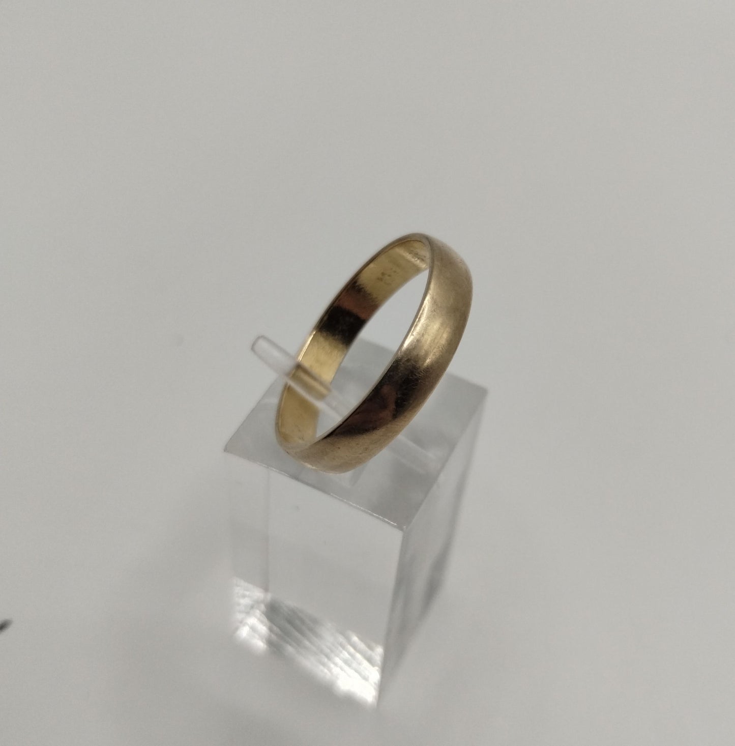 Vintage Wide Wedding Band 14k Yellow Gold IGM Sz 9.5