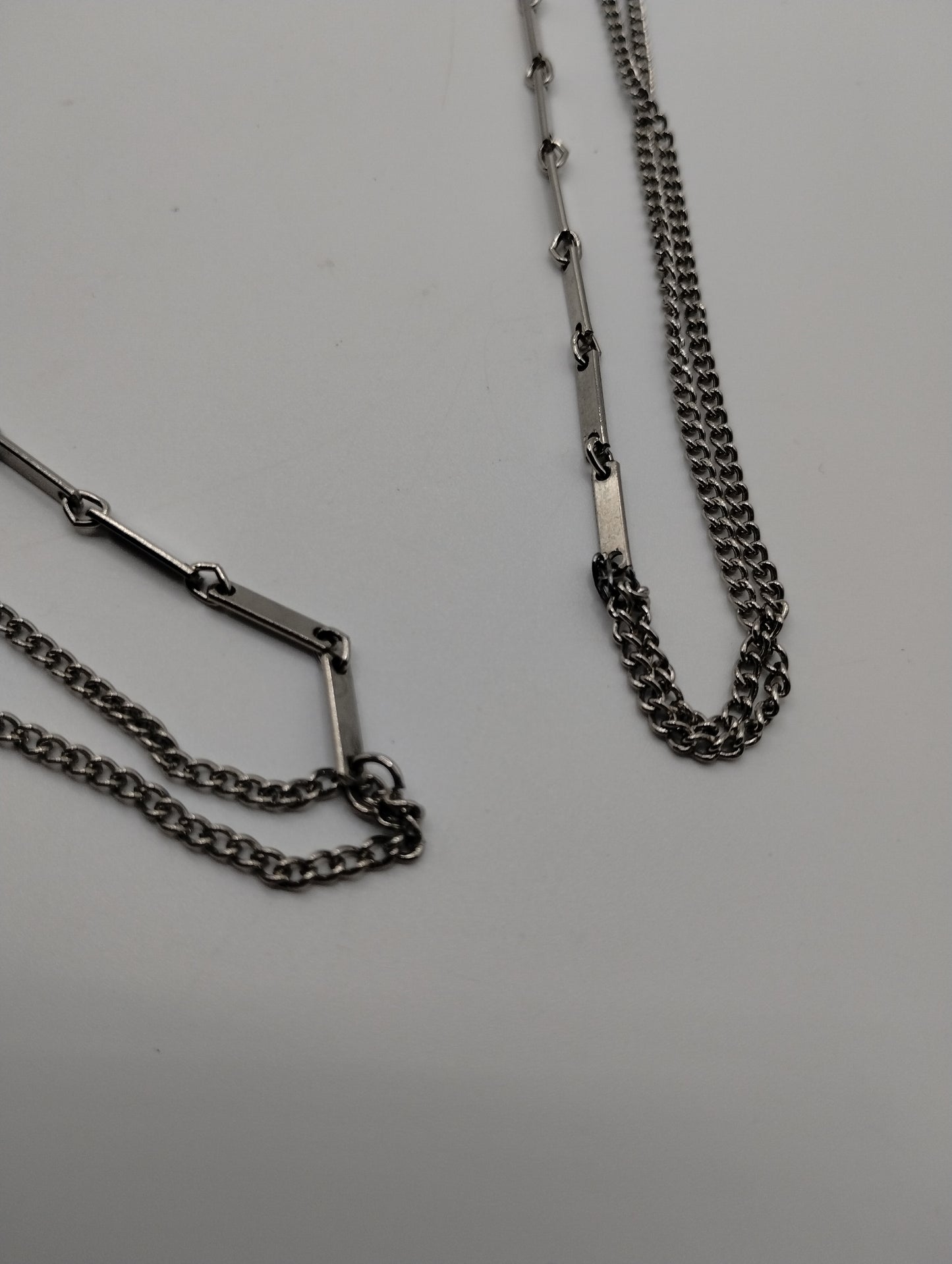 Vintage Silver Tone Opera Length Chain Necklace