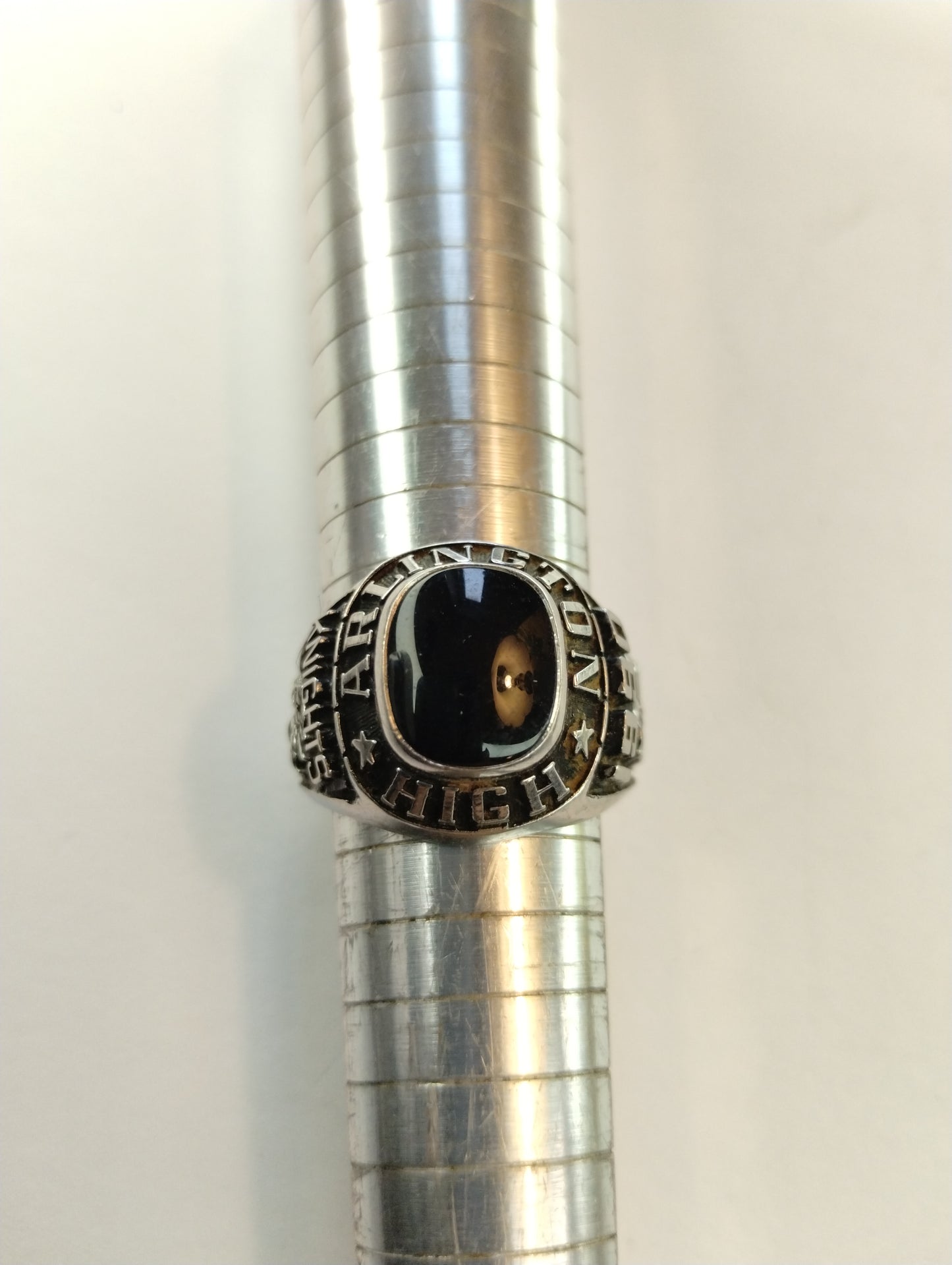 90s Arlington High Knights High School Class Black Ring Sz 10.25