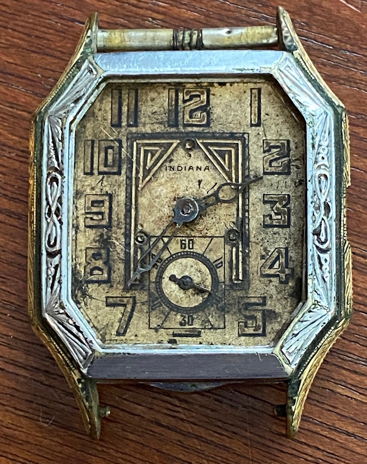1920's Indiana Amateur Boxing Wristwatch Rolled Gold Plate Diel