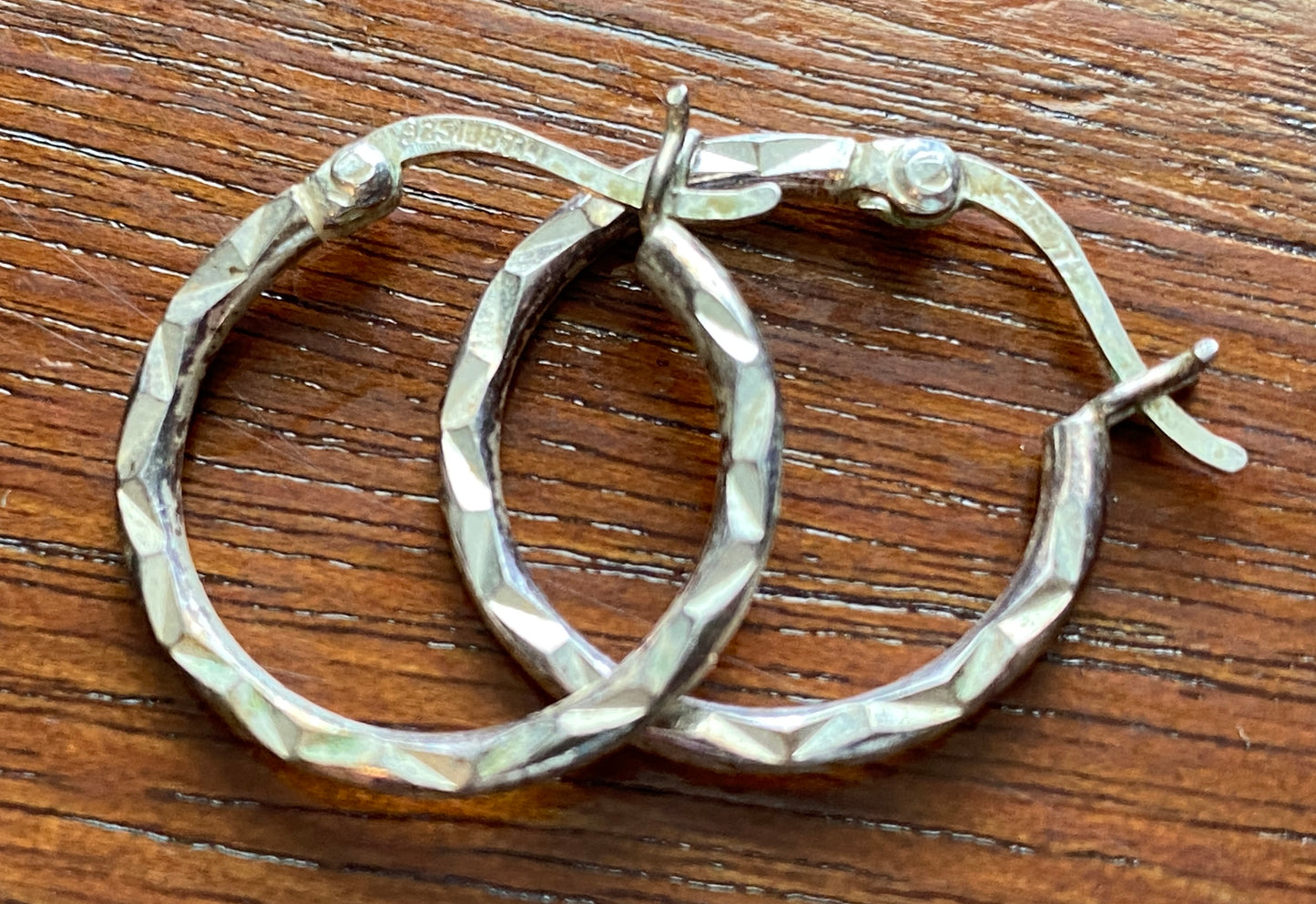 Sterling Silver 925 IBB Hoop Earrings