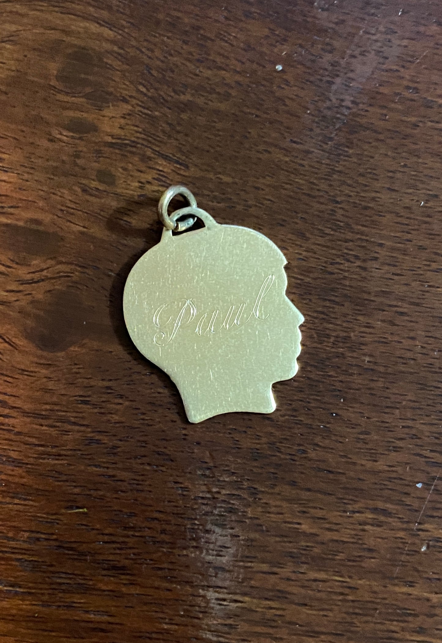 Vintage 14k Yellow Gold PAUL Engraved Name Boy Charm