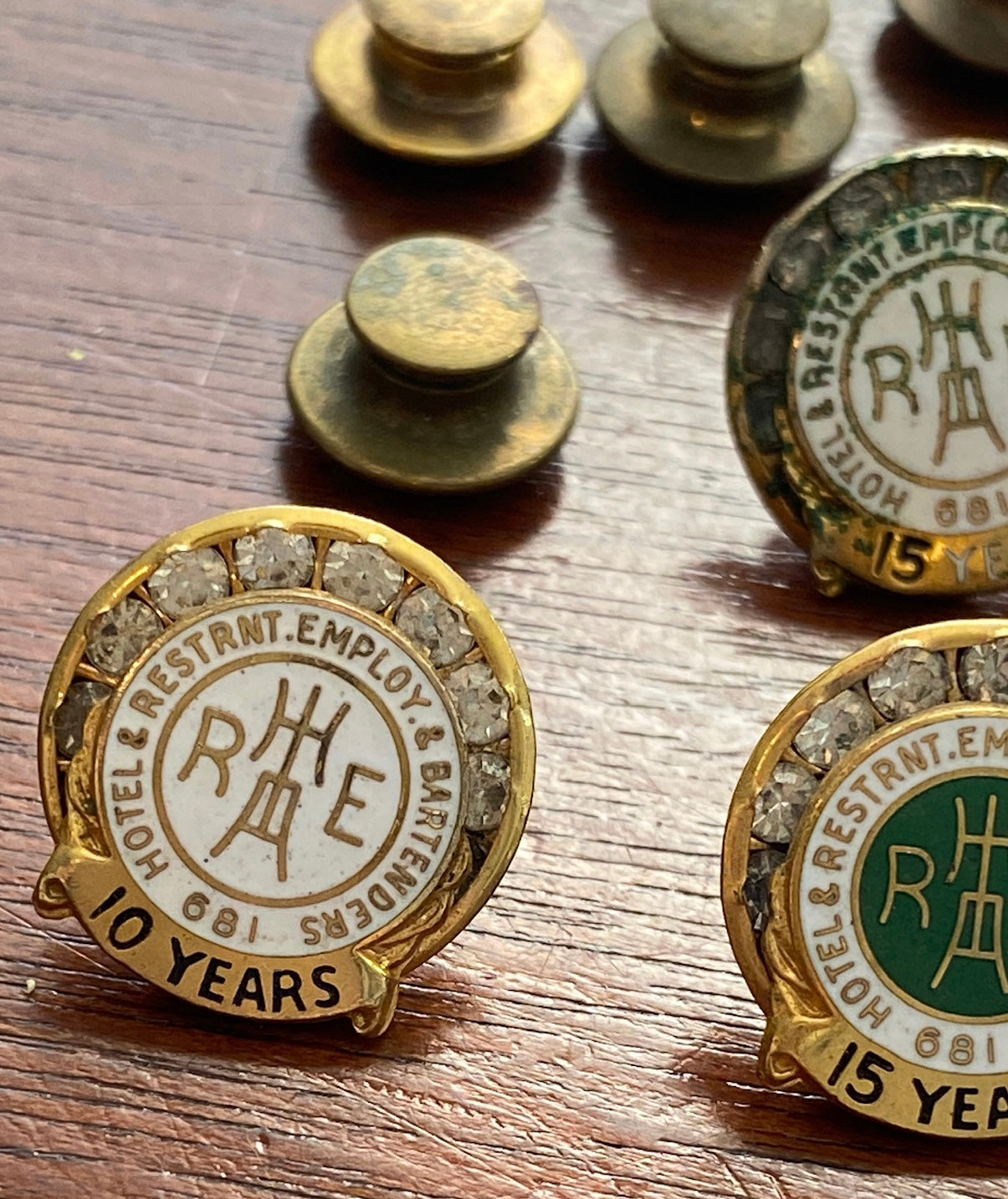Hotel Restaurant Bartender Employee Union Service Pinback Collection