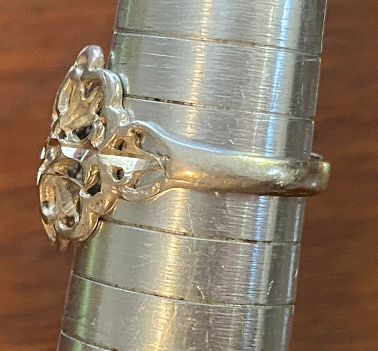 Sterling Silver 925 Filigree Open Work Ring Sz 8