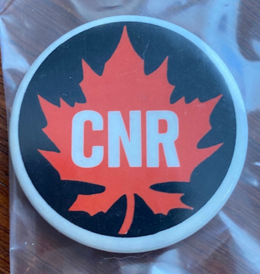 Vintage CNR Railroad Souvenir Button Pin