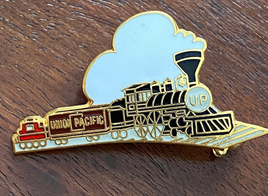 Union Pacific Railroad Enamel Train Pin Pinback Pinnacle Designs