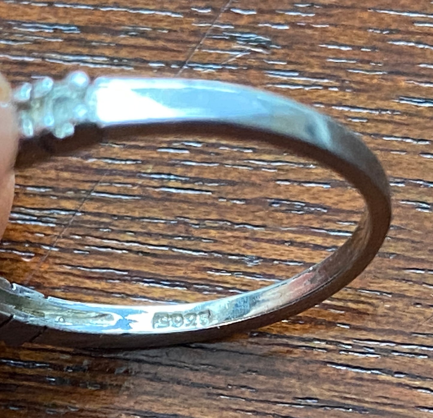 Sterling Silver 925 CZ Wedding Band Ring Sz 6.5