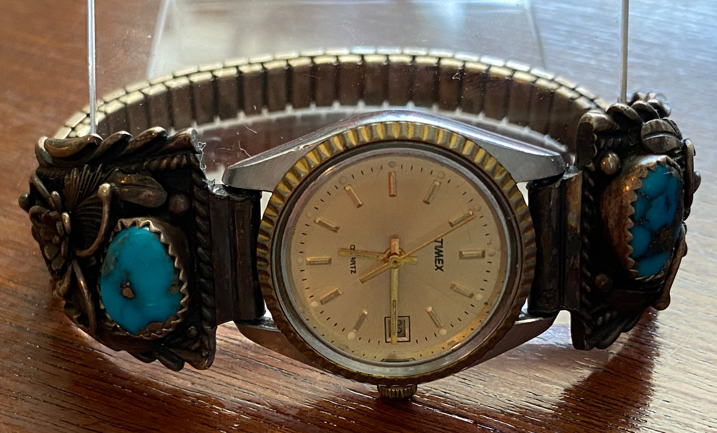 Peterson Johnson Navajo Sterling Silver 925 Turquoise Watch