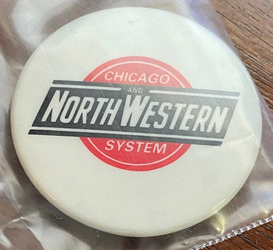 Chicago and Northwestern System Railroad Souvenir Button Pin