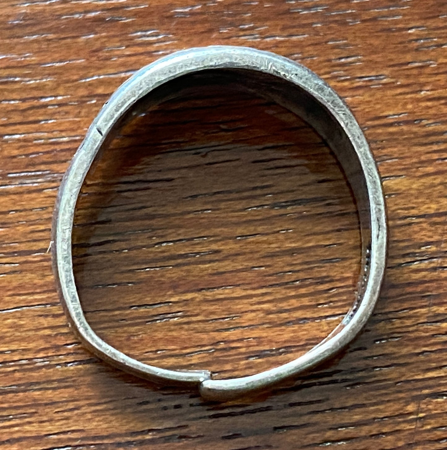 Sterling Silver 925 Engraved Ring Sz 5.25 Adjustable