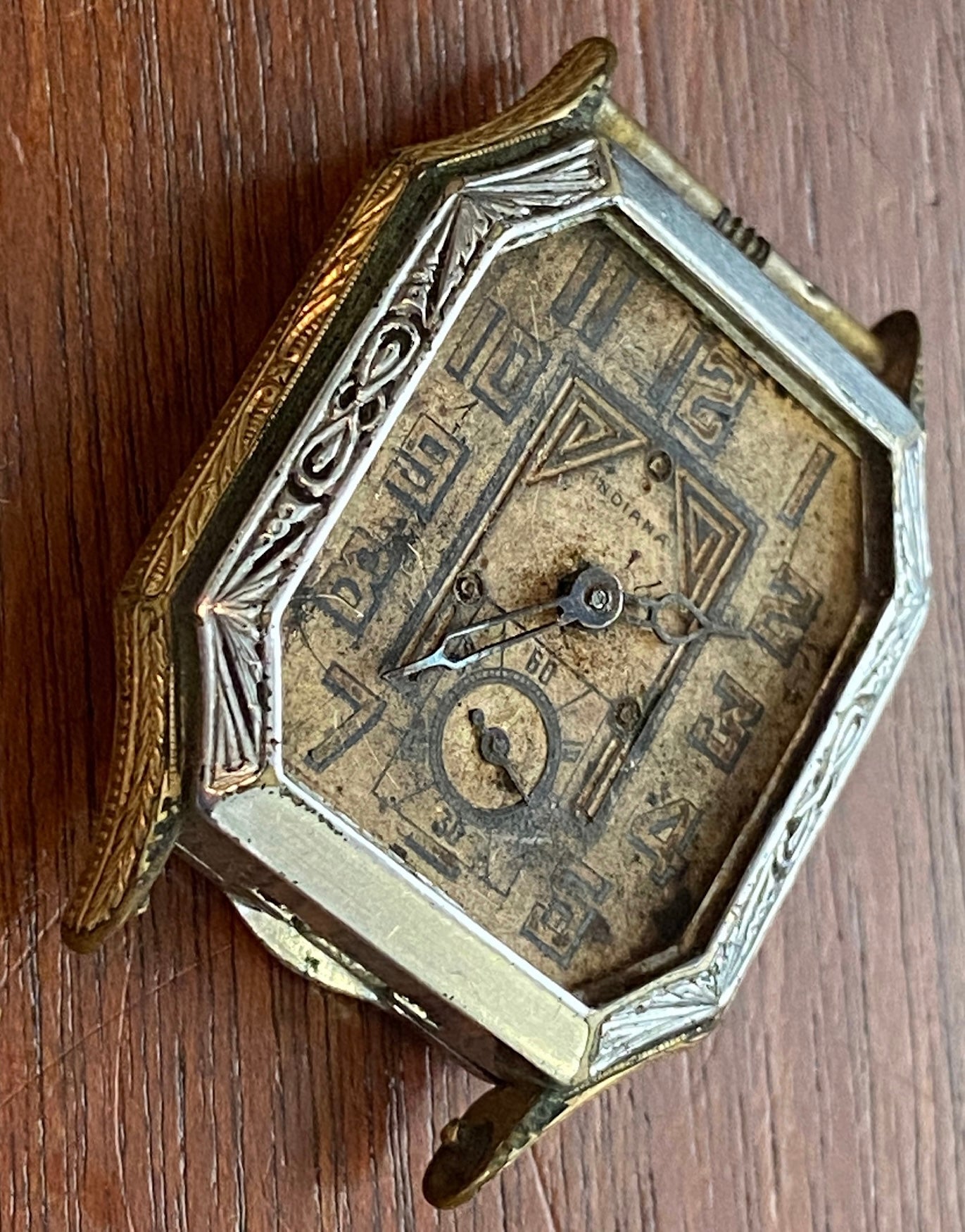 1920's Indiana Amateur Boxing Wristwatch Rolled Gold Plate Diel