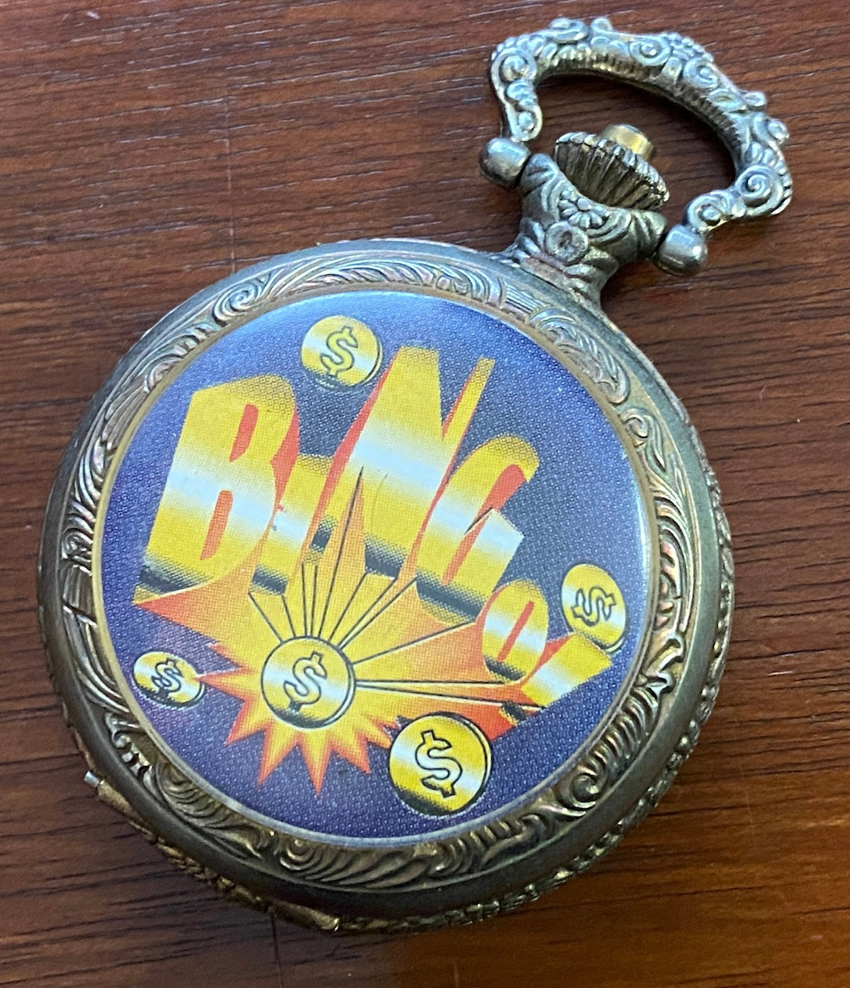 Bingo Quartz Japan Movt Pocket Watch