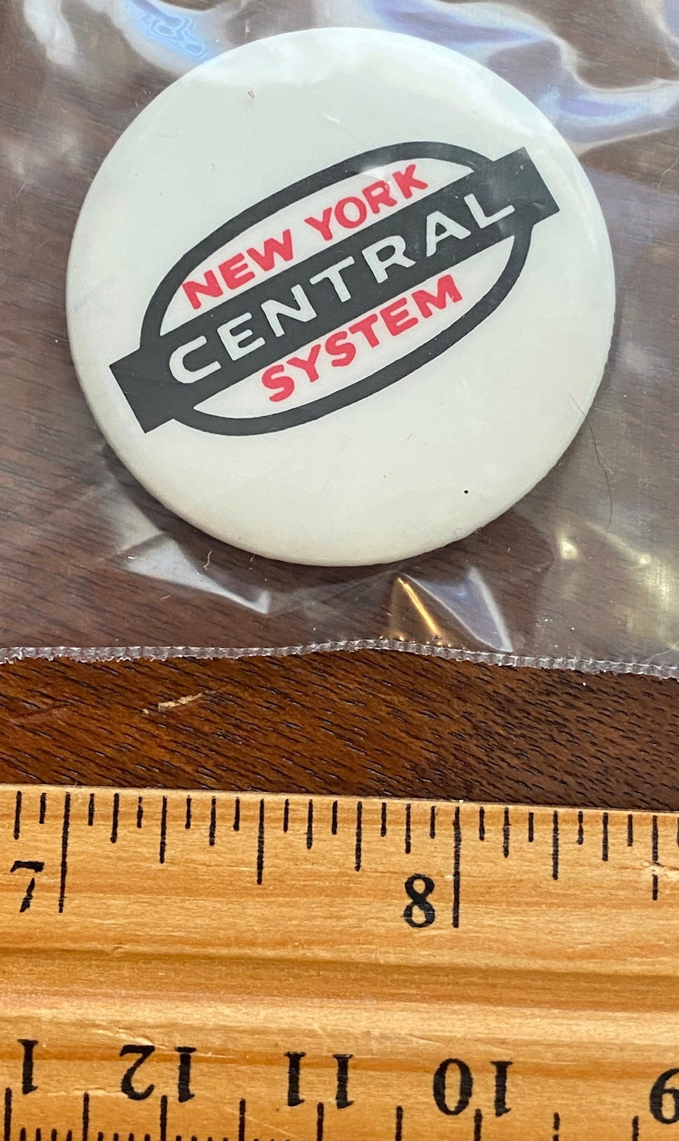 Vintage New York Central System Railroad Button Pin Souvenir