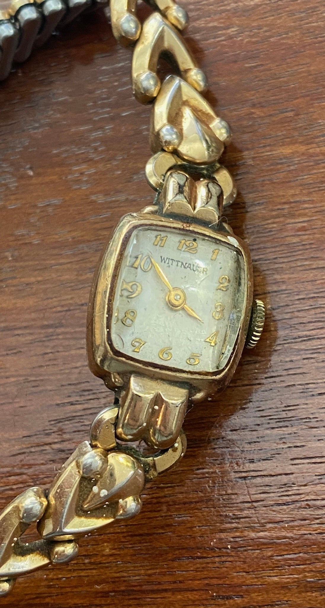 Vintage 10k Gold Filled Wittnauer Women's Wristwatch Parts AS IS