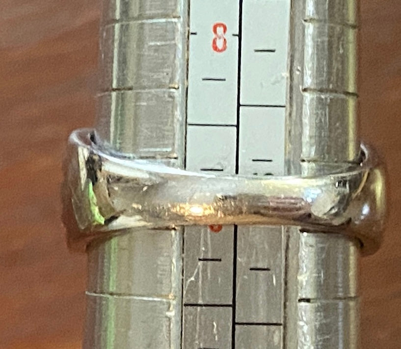 Sterling Silver 925 DESIGNER KN Diamond Pave Crossover Ring Sz 9