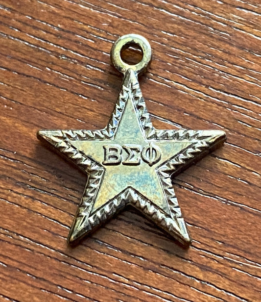 Vintage 1984 Beta Sigma Phi Founders Day Star Shaped Charm