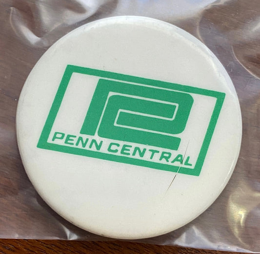 Penn Central Souvenir Railroad Train Button Pin