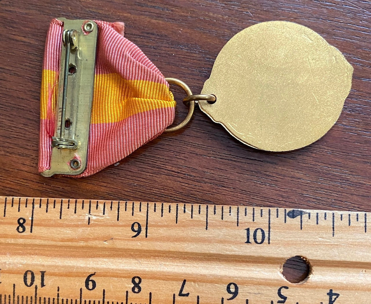 Vintage Central Southern Indiana Solo Music Medal Ribbon Brooch School Pin