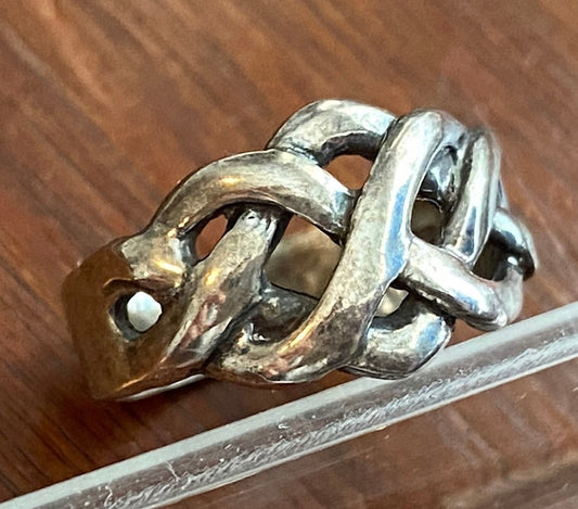 Sterling Silver 925 Celtic Knot Ring Sz 6