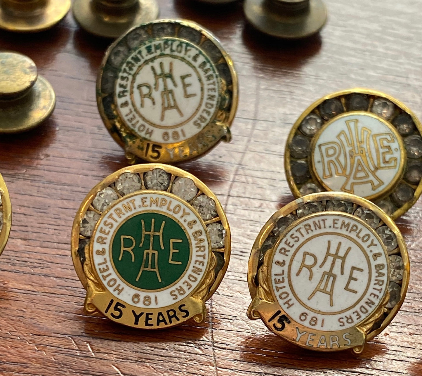 Hotel Restaurant Bartender Employee Union Service Pinback Collection