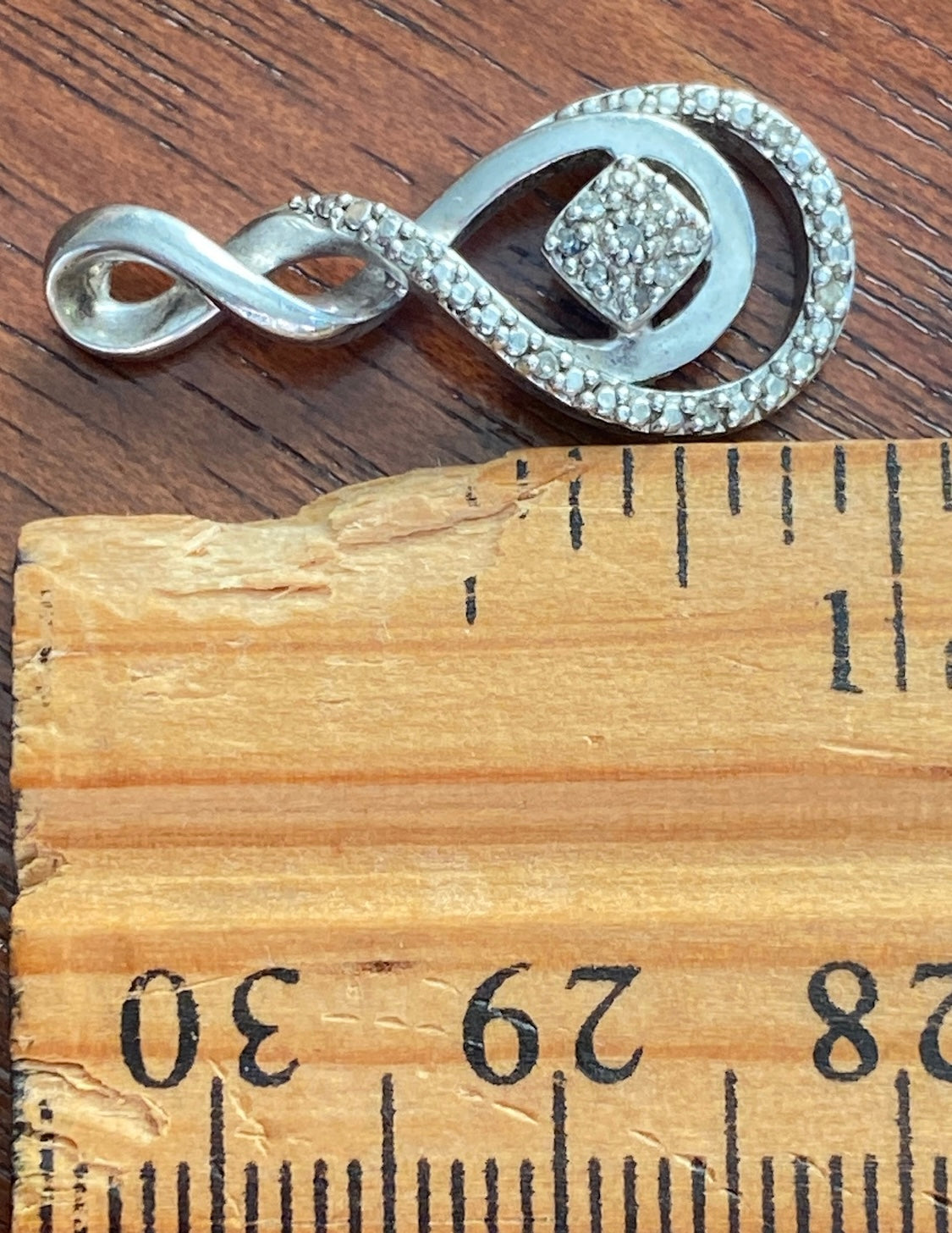 Sterling Silver 925 1/10ctw Diamond Necklace Pendant Signed Sun