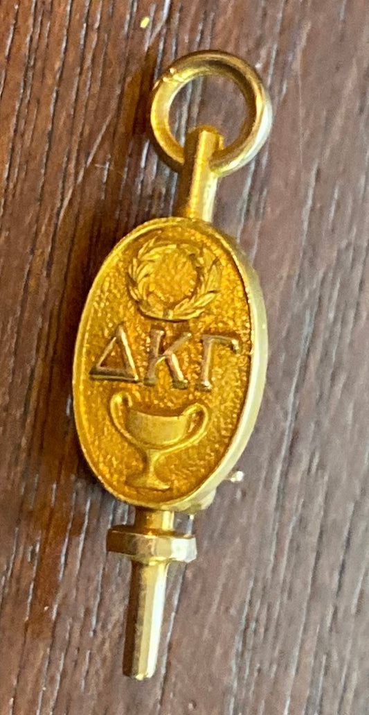 1929 10k Yellow Gold Delta Kappa Gamma Small Brooch Pin