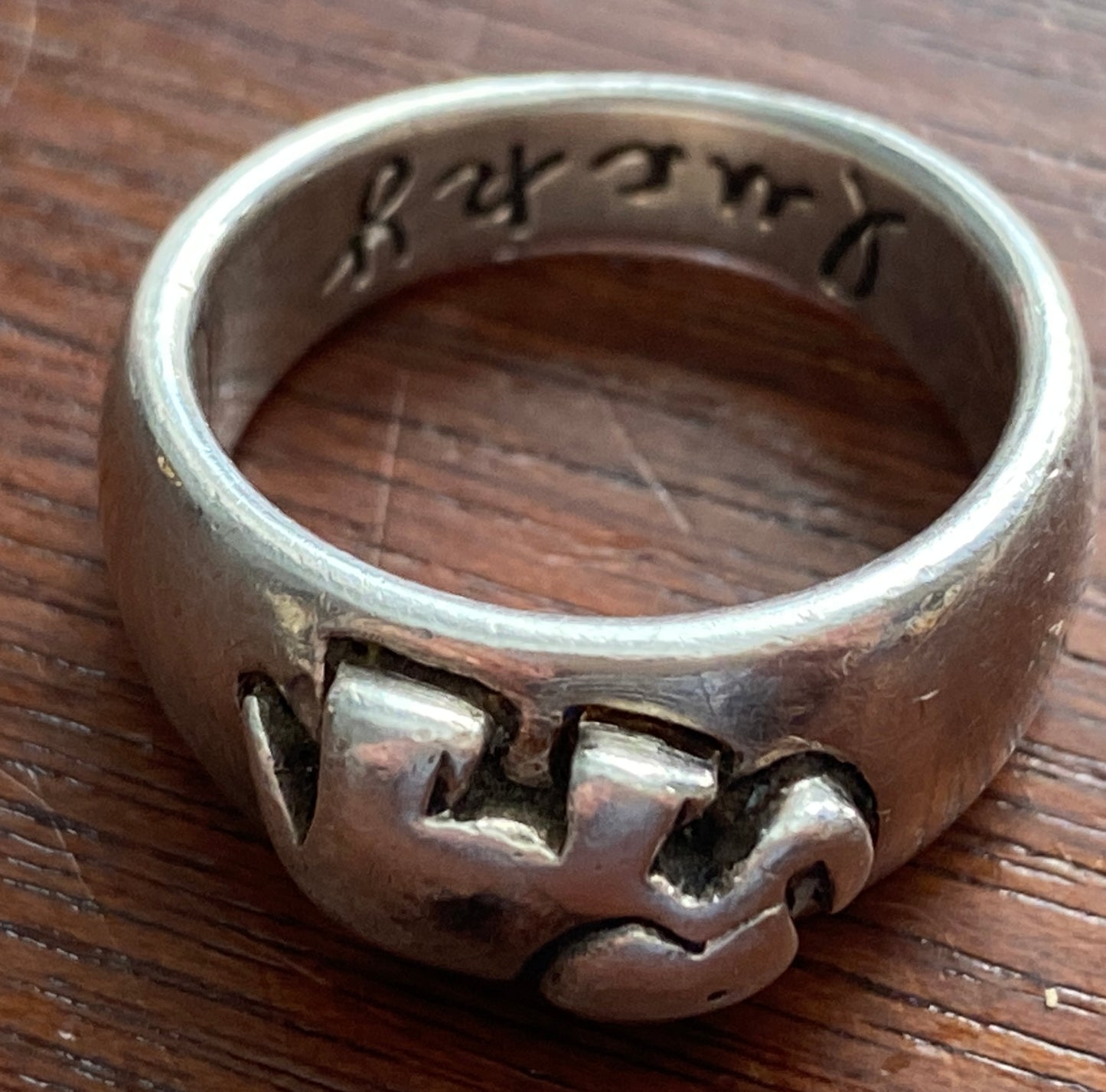 Sterling Silver 925 Heavy Wide ELEPHANT Ring Sz 6.5