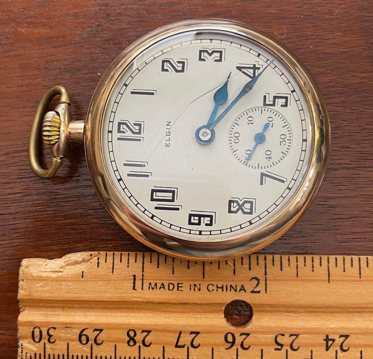 1940's Elgin BW Raymond Pocket Watch 20 Year Keystone Case 16s 21j 478