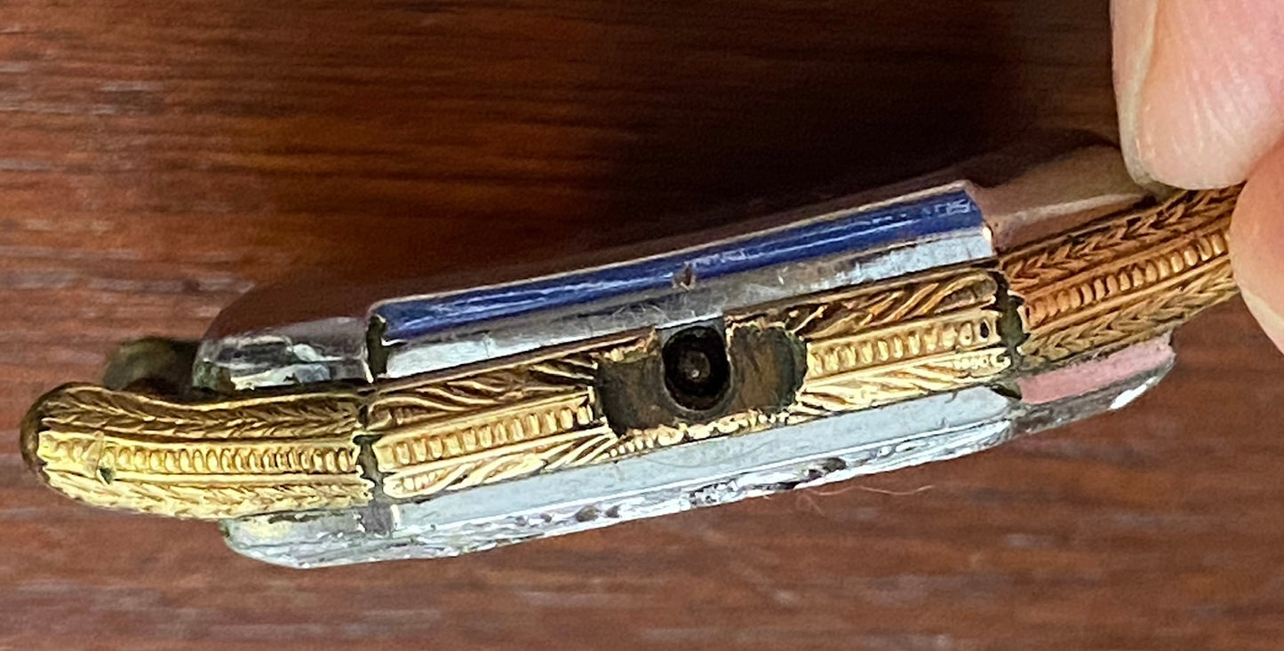 1920's Indiana Amateur Boxing Wristwatch Rolled Gold Plate Diel