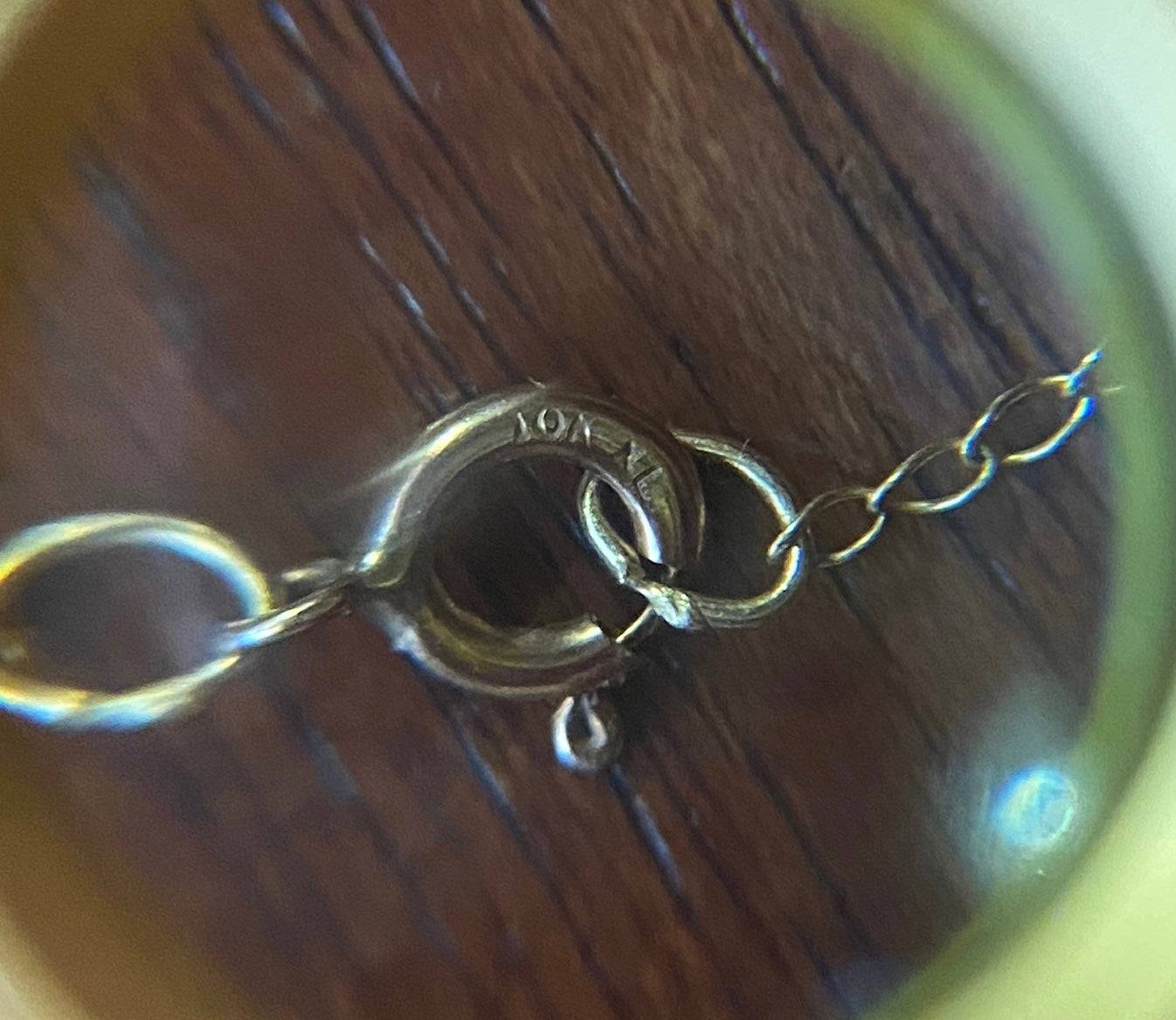 10k Yellow Gold Chain Link Necklace 18" Long