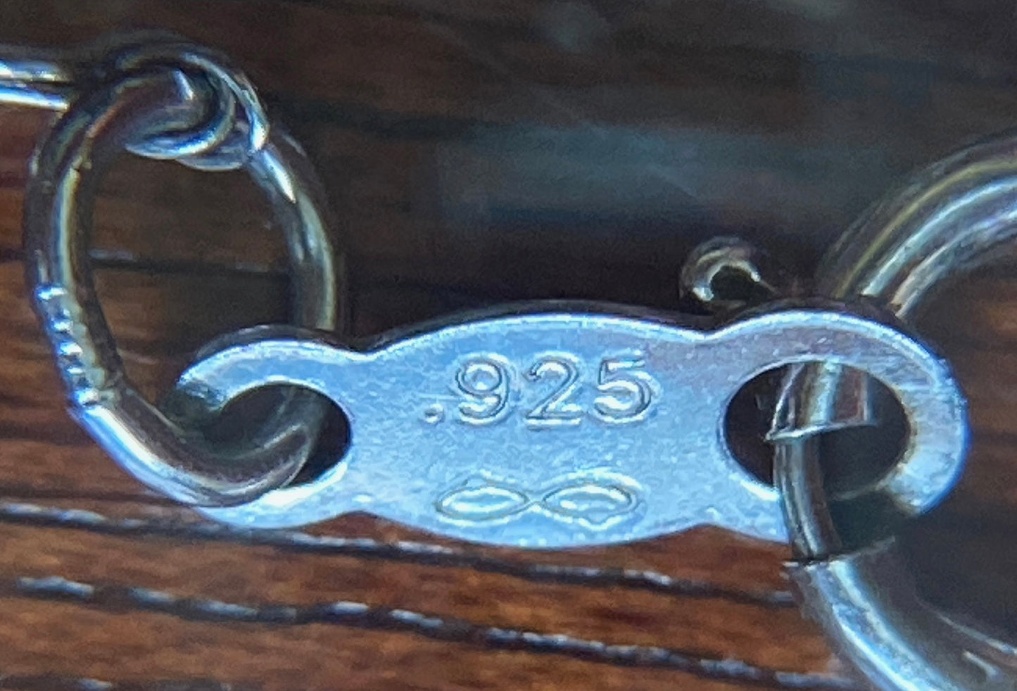 Sterling Silver 925 Diamond Floating Stone Pendant Chain Necklace