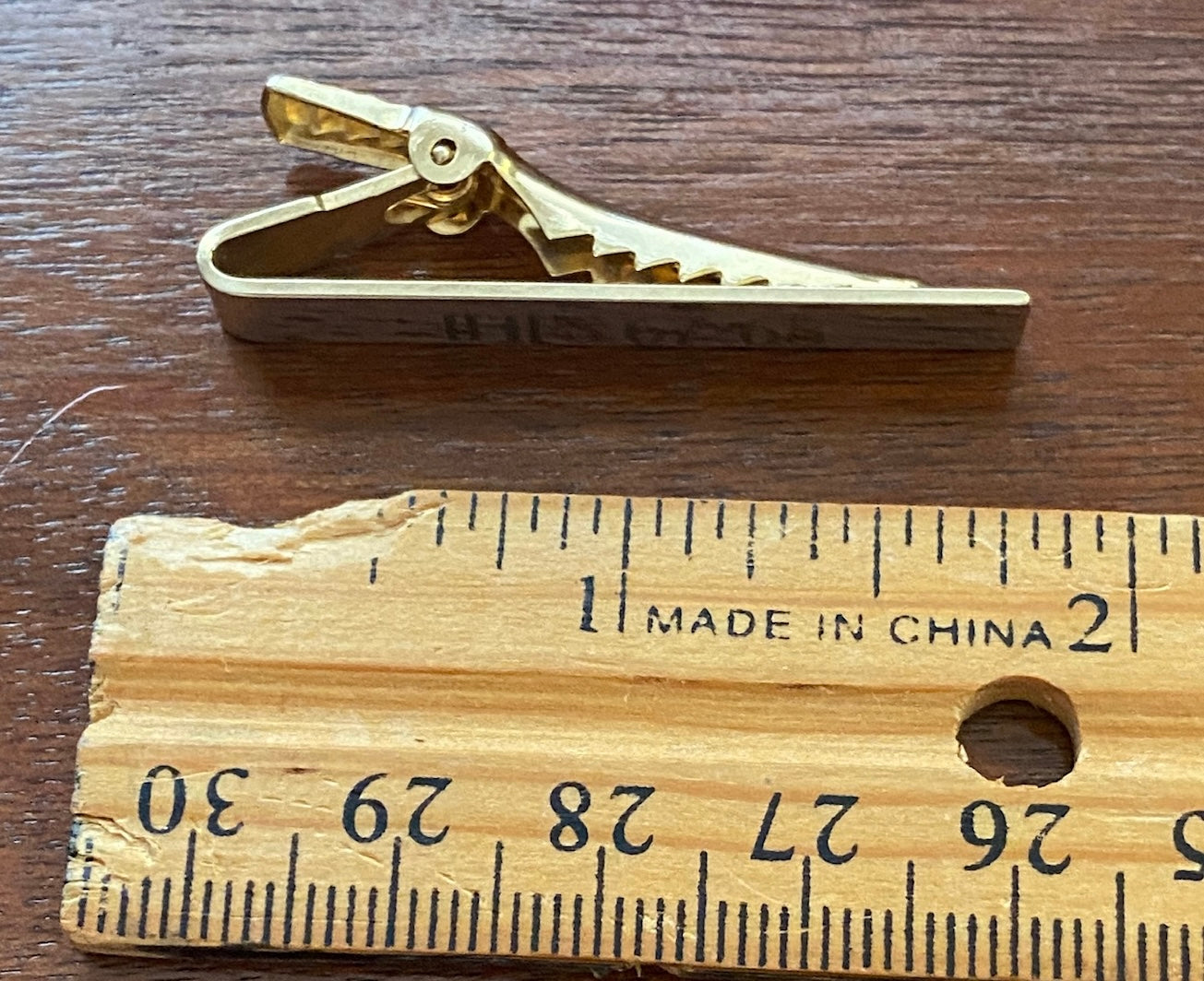 Vintage Anson HHS 67-68 Tie Clip Gold Tone