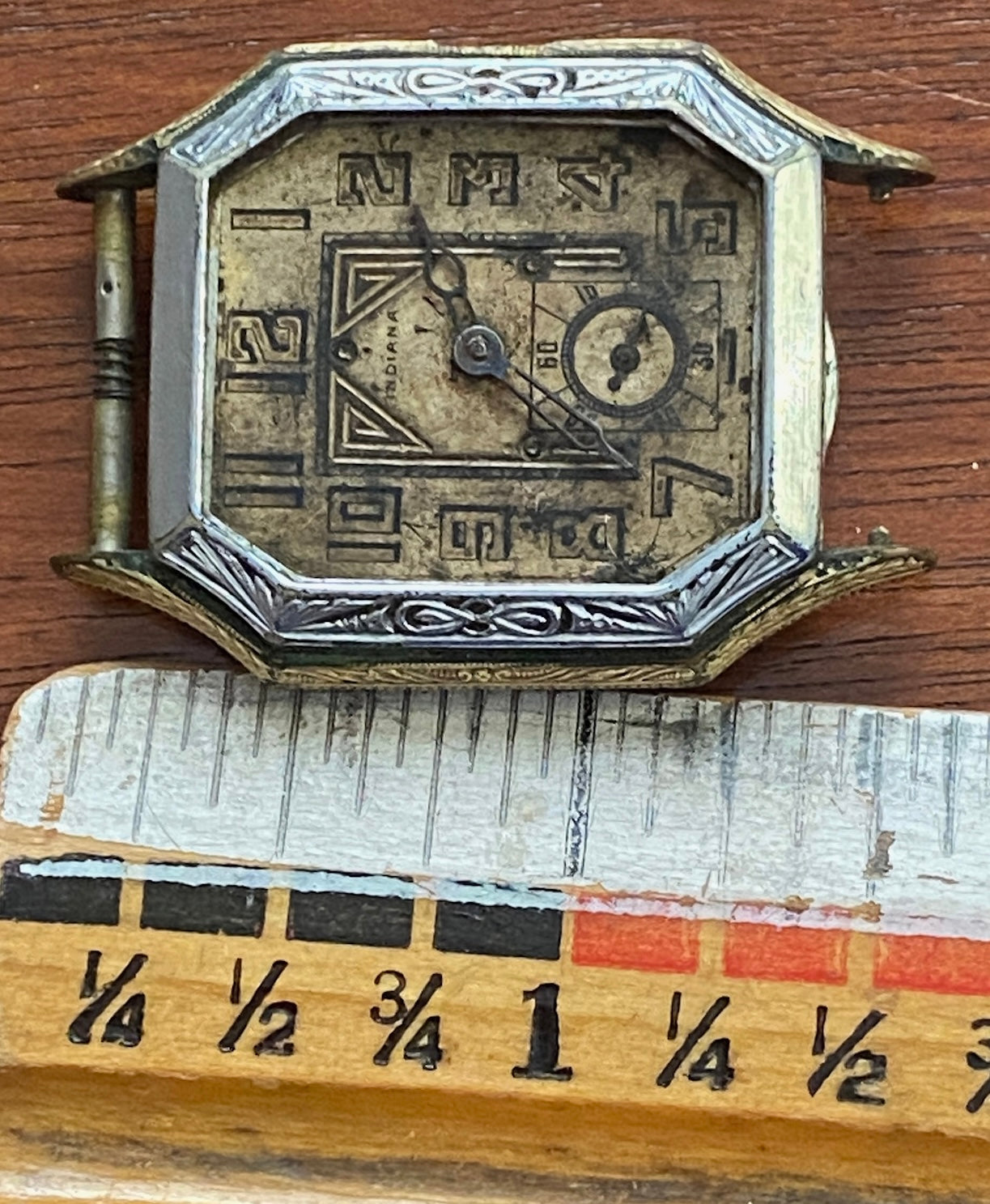 1920's Indiana Amateur Boxing Wristwatch Rolled Gold Plate Diel