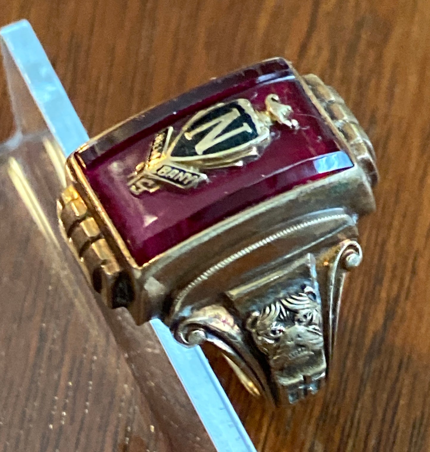 1965 10k Yellow Gold New Albany High School Class Ring Sz 6.75