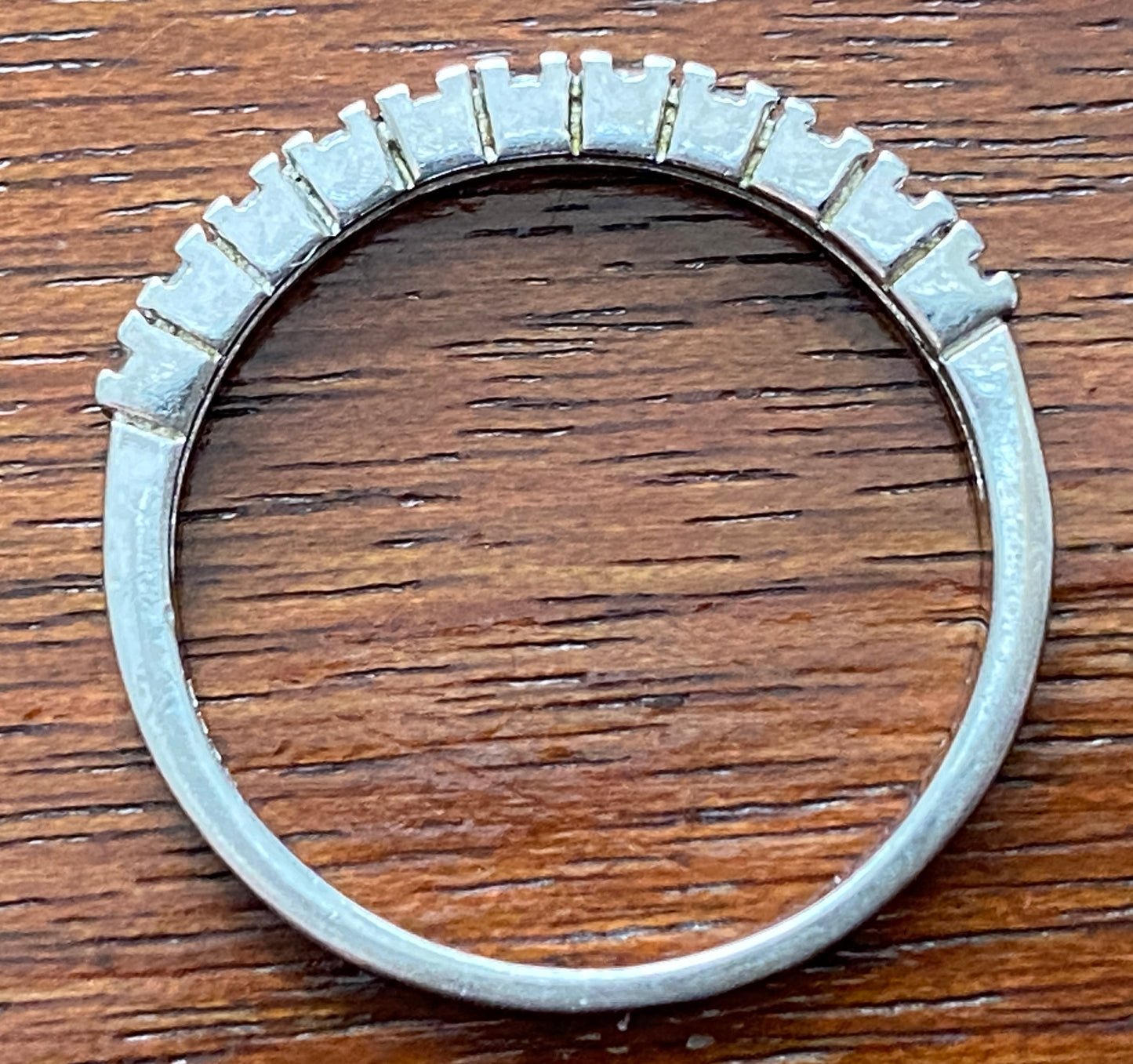 Sterling Silver 925 CZ Wedding Band Ring Sz 6.5